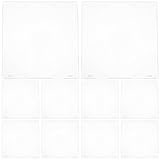 TOGEVAL 12 Stück Dünne Transparente CD Boxen mit Schutzfolie Kompakte DVD Hüllen Zur Medienaufbewahrung für Heimkino und Alltag