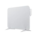 BR Bringer Metall Infrarotheizung 450 Watt mit Smart Thermostat und Fernbedienung, WIFI & App - als Wandheizung oder mobiles Standgerät bis 10m², Energiesparend - Deutsche Qualitätsmarke (weiß)