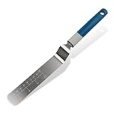 Tasty Winkelpalette mit Messskala, 32,5x3cm, Edelstahl, Perfekt zum Glattstreichen & Verzieren von Torten, Spülmaschinengeeignet – Grau/Blau/Silber