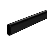 SOTECH Schrankstange oval 30 x 15 mm L: 1160 mm Stahl schwarz beschichtet Garderobenstange Kleiderstange