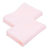 WESIEVYA 2St hängendes Handtuch Reinigungstücher Make-up-Entferner-Tuch Badezimmer Waschlappen kinderhandtücher Kinder Handtuch Handtücher für Kinder Handtuch für Badezimmer Baumwolle Rosa