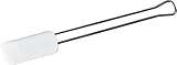 Dr. Oetker Teigschaber 20cm, Küchenschaber aus Edelstahl mit Funktionsteil aus Silikon, zum Verstreichen und Ausschaben, (Farbe: weiß/silber), Menge: 1 Stück