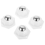 DEARMAMY Möbelrollen Drehbar Selbstklebende Schwerlast kugellager für Aufbewahrungsbox Möbel Bodenschoner Stühle Tisch Bett Zubehör