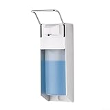 Flüssigseife und Spender mit verstellbarem Pumphebel, mattem Aluminiumgehäuse und Edelstahl-Komponenten für zuverlässigen täglichen Gebrauch (500 ml Tropfen)