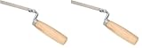 KOTARBAU® Edelstahl Fugenkelle 14 mm zum Verfugen mit Holzgriff Spachtel Fugeneisen Fugenformer unabdingbar für Fugenarbeiten (Packung mit 2)