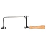 TOBBOMEY Multifunktionaler Schmuck bogensäge Holzgriff Präzisionssäge für Holzschneide DIY Schmuckherstellung und Holzarbeiten Kompakt Leicht für Bastler und Modellbau