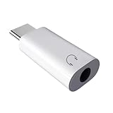 Kopfhöreranschlussadapter | Kopfhörer Typ C auf 3,5 mm AUX | USB-Soundkartenanschluss | Plug & Play Stereo Konverter mit geringer Latenz für Telefon, Lautsprecher, Computer Po
