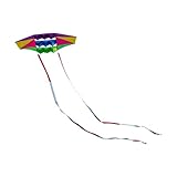 perfk 3D Fly Kite Soft Pilot Kite Flying Toy Praktische Partygeschenke Mehrfarbige Kinderspielaktivität für Garten- und Hofreisen