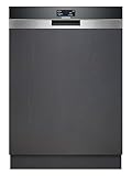 Siemens SN57TS00CE, iQ700, Geschirrspüler Teilintegriert, Home Connect, Spülmaschine Made in Germany, Besteckschublade, Zeolith Trocknung, varioSpeed, Intelligent Programm, glassZone, openAssist