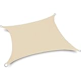 Dreieckiges Sonnensegel, 5 m x 5 m, für Außenbereich, Terrasse, Hinterhof, Garten, langlebig, UV-Block, Vordach, Markise für Rasen, Carport, wasserdichtes Schattentuch für Sonnenschutz