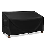 GARPROVM Abdeckung für Gartenbank Outdoor, 148 * 84 * 79cm Schutzhülle für Palettenbank Winterfest, Oxford Gewebe Wasserdicht Sonnenschutz Palettenmöbel Abdeckhaube für Loveseat Palettensofa