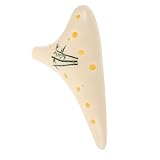 Mikinona Unzerbrechliche Alto Okarina aus Resin Langlebiges Blasinstrument für Anfänger Traditionelles Chinesisches Windinstrument für Musikliebhaber und Einsteiger