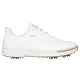 Skechers Women's Jasmine Waterproof Golf Shoe Sneaker, Weiß/Gold, 40 EU
