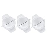 TOYANDONA 3 Stück Praktischer Kleiner Teigtaschenformer aus Weißem Wiederverwendbarer Hand dumpling press maschine für Einfache Zubereitung von Knödeln Ravioli und Wraps Küche