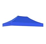 Ersatzdach Pavillon Baldachin-Oberteil, Sonnenschutz-Zeltabdeckung, Ersatz, regenfest, 3 x 2 Meter, Pavillon-Dach, Baldachin-Zeltoberteil for Baldachin, Camping, Strand, Terrasse für Garten Pavillon(B