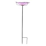 Xiuganpo Solar-Vogelbad, Fountaine, Dekoratives Vogelbad für den Außenbereich mit Rostschutzbeschichtung für den Garten