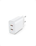 USB C Ladegerät, 40W 2Port Schnellladegerät für iPhone 17 16 15 14 Pro Max 13 12 11 SE 8 7, Samsung, Handys,iPad,Kopfhörer Netzteil MagSafe netzstecker USB stecker iPhone Ladegerät PD3.0 Power Adapter