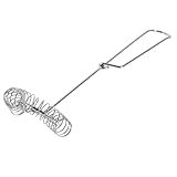 TOYANDONA Spiralbesen Edelstahl Hand schneebesen mit Federkopf Leichter Küchenhelfer für Schnelles Eier Schlagen Milch Aufschäumen und Soßen Rühren Praktischer Rührbesen für Haushalt und
