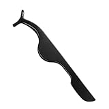 Pinzette Präzisionspinzette, Haar Entfernung Pinzette 1Pcs Wimpern Pinzette Schönheit Make-Up-Tools Multifunktions Edelstahl(Schwarz)
