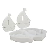omiinitio Segelschiff Silikonkerzenformen Für Kerzenseife Easy Demolding Segelschiff Gipsdekoration Handwerk