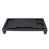 Riuulity Verstellbarer Computer-Monitorständer, Ergonomischer Ständer Zur Entlastung von Rücken und Nacken mit USB-Hub für den Heim- und Bürogebrauch