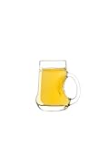 Stölzle Lausitz Mostkanne Birne Trinkgläser Set 250 ml / 6er Set Gläser mit Henkel/Glaskrug geeignet als Limonadengläser, Bowlegläser, Eistee Gläser, Weinschorle Gläser und für Obstweine