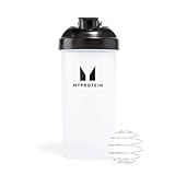 Myprotein Shaker-Flasche – Schwarz/Klar 600 ml, mit Mixball, glatte Protein-Shakes, Proteinmischungen, On Go Shaker, klumpenfreie Protein-Shakes, geruchlos