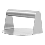 iplusmile Burgerpresse braten steakpresse Handpresse für Burger Grillzubehör für Burger Küchenpresse Burgermacher Hamburger-Patty-Presse Speckhersteller Grillpresse Rostfreier Stahl Silver