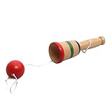 VICASKY 4 Stück Holzspielzeug Hand-Auge-Koordinationsspielzeug Spielzeug für Kinder kinderspielzeug holzspielsachen Geschenkidee für Kinder Kendama-Spielzeug Hölzern