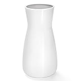 Keramik Vase Weiß Dekorative Vasen für Pampasgras Deko, Blumenvase Keramik Vasen für Blumen, Modern Kleine Vase für Home Wohnzimmer Esstisch Bauernhaus Büro Dekor