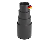 BAUHELD® Staubsauger-Schlauch Aufsatz [Made in Germany] - Adapter für Staubsauger-Düse aus stabilem PVC-Gummi [5 Stück] - Passend für Makita Bosch Kärcher Einhell Festool Eibenstock - Schwarz