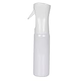 Flairosol Flasche weiß mit Sprühkopf | 300 ml | Kopfüber anwendbar | Feinzerstäuber | Friseurflasche