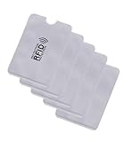 Eli-online 5er Set RFID- & NFC-Abschirmkartenhüllen Silber – Schutz vor Datendiebstahl & unbefugtem Auslesen – Schutzhüllen für Kreditkarten, EC-Karten, Ausweise & Reisepässe