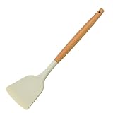Silikon-Spatel, Löffel, solider Pfannenwender, hitzebeständig, Schlitzspatel, Antihaft-Pfannenwender, Kochlöffel, Silikonwender zum Backen, Mischen, Grillen, Servieren von Lebensmitteln