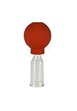 Schröpfgläser mit Ball 20mm zum professionellen, medizinschen, feuerlosen Schröpfen, Schröpfglas, Schröpfgläser, Lauschaer Glas das Original