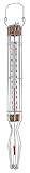 Lantelme Einkochthermometer 110°C Grad in Drahtfassung zum einkochen einwecken einmachen Analog Thermometer für Lebensmittel Einkoch Eintopf Zucker Marmaladen Kessel Ölthermometer 4419