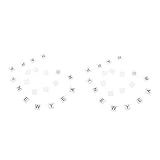 Cabilock 2 Sätze Laternenpfahl weihnachtsdeko christmas decorations Geschenkidee birthday decorations the whitness Dekorationen für Schlafzimmer LED-Buchstaben Lichter Alphabet Plastik Weiß