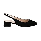 Peter Kaiser Peeptoes & Slingpumps 79540, Rauleder, Schwarz, Damen EU 4/37
