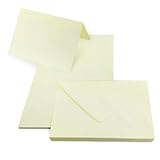 Netuno 25 Klapp-Karten blanko mit Umschlag DIN B6 Karten Rainbow Creme + 25 Umschläge Creme Faltkarten und Briefumschläge B6 Papeterie Karten Set farbig mit Briefhüllen Kartenrohlinge bunt