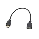 Powice HDMI Verlängerung,HDMI Adapter,HDMI Kabel Verlängerung,HDMI Verlängerung 0,3 Meter Geeignet für Hochauflösendes Fernsehen