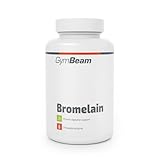 GymBeam Bromelain (Kapseln) - Natürlicher Ananasextrakt mit 1500mg Bromelain pro Tagesdosis, vegane Kapseln, unterstützt die Proteinverdauung, für Sportler geeignet, 90 caps