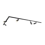 QAZQA - Modern Modernes Schienensystem Komplettset I Spotlight I Deckenspot I Deckenstrahler I Strahler mit 5-flammig Spot I Spotlight I Deckenspot I Deckenstrahler I Strahler I Lampe I Leuchtes in Gu