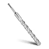 MOXPIFY SDS Plus Bohrer 25 x 260mm,Betonbohrer mit 4 Hartmetall Schneiden und Doppelwendel,Hammerbohrer Für Beton,Stein,Naturstein
