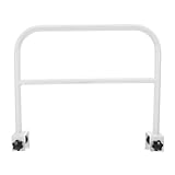 Levemolo Kinderbettgitter Weiß Einseitig Öffnend Abnehmbar Bettschutzgitter Rausfallschutz Sicherheitsgitter für Kleinkinder und Senioren mit Schneller Notfallzugang