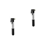 Milisten 2 STK Aufblasvorrichtung Handpumpe Fußball-Pumps Roller Kleine Reifenpumpe Mini-luftpumpe Tragbare Pumpe Tragbarer Luftreifenfüller Mini Fahrrad Luftpumpe Rostfreier Stahl Black