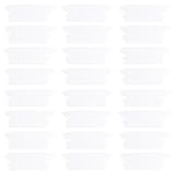 LOORGVEL 50 Transparente Hängeregister Etiketten mit Papier Wiederverwendbare Ordnerregisterkarten für Hängemappen Bürobedarf zur Dateiklassifizierung