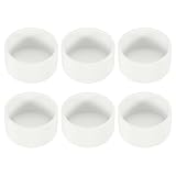 PATIKIL PVC-Rohr-Endkappe, 6,4 cm, 6 Stück, Möbelqualität, Rohrstopfen-Adapter, Stecknussverschraubungen für Bau, PVC-Möbel, Heimwerker, Garten, Regal, Stützstruktur, Lagerung, Weiß