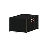 HEIMUNI Abdeckung Gartenmöbel Wasserdicht 100x100x90cm Abdeckplane Gartentisch Schutzhülle für Gartentisch Abdeckung Gartenmöbel Tisch Winterfest