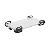 xiuling4568 Zentralprozessor Ständer PC-Ständer for den Boden, PC-Tower-Ständer mit 4 Rollen, Lagerregale, mobiler CPU-Ständer for Bodenteppich-Gaming-PC-Gehäuse Pc. Turmstand(Weiß)