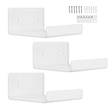 Schwebende Regale – transparente Acrylregale, Wandaufbewahrung, Ausstellungsregal, 3 Stück, Make-up-Rack für Mieter, Designer, Studenten, Büro, Geschäft, Hotel, Badezimmer, Wohnzimmer, Küche